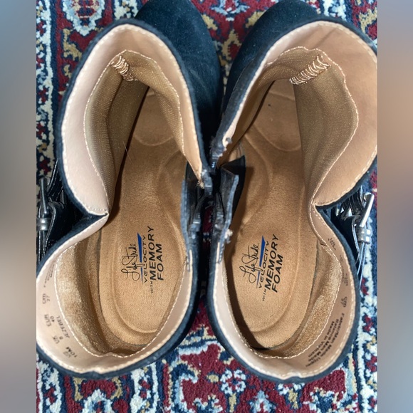 Black Suede Booties - Picture 4 of 4